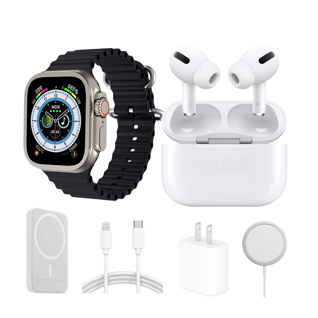 KIT RELOJ/ SMARTWATCH X8 NEGRO