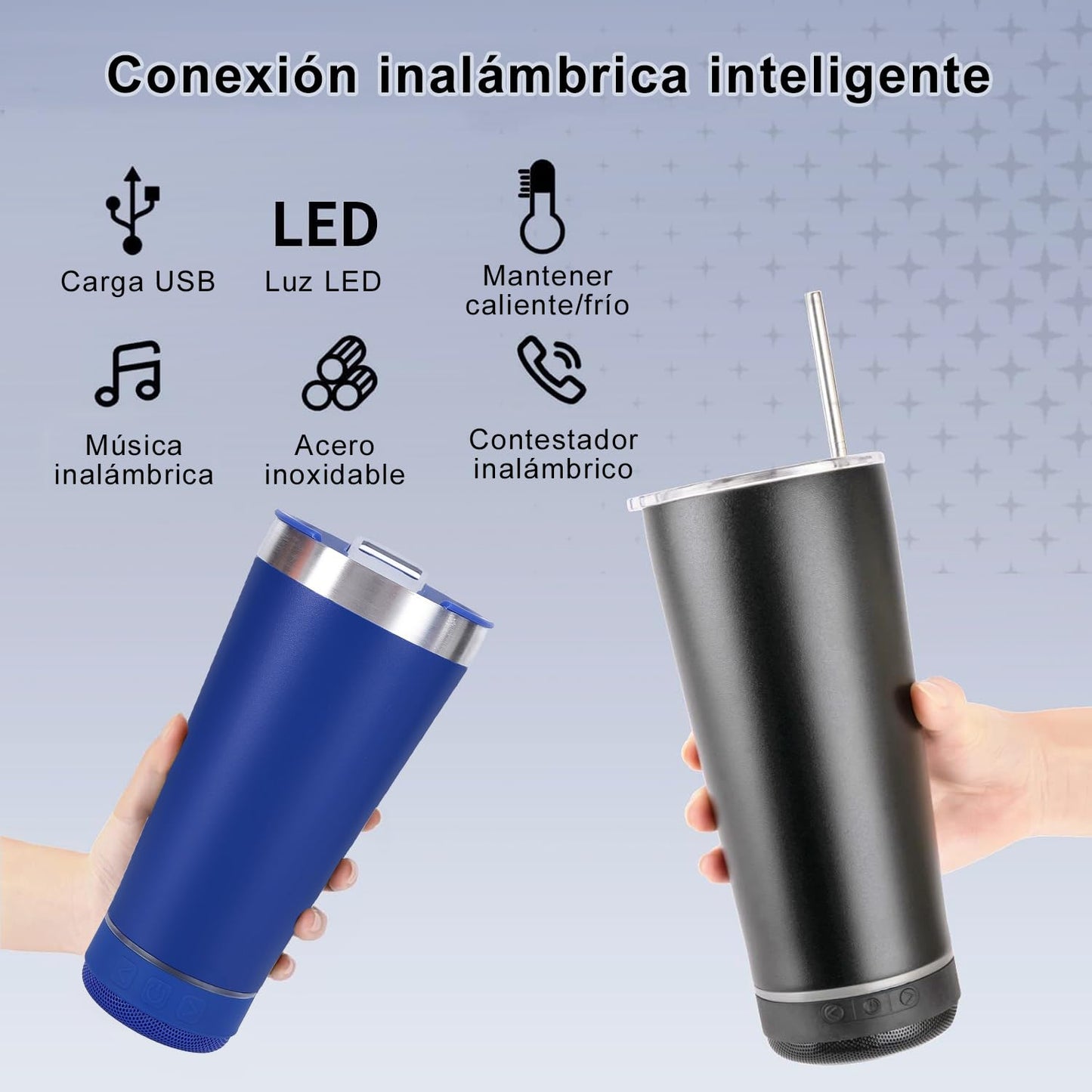 VASO CON BOCINA INTEGRADA
