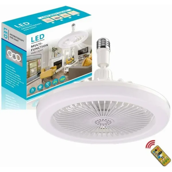 ABANICO CON LED Y AROMATIZANTE MULTIFUNCIONAL