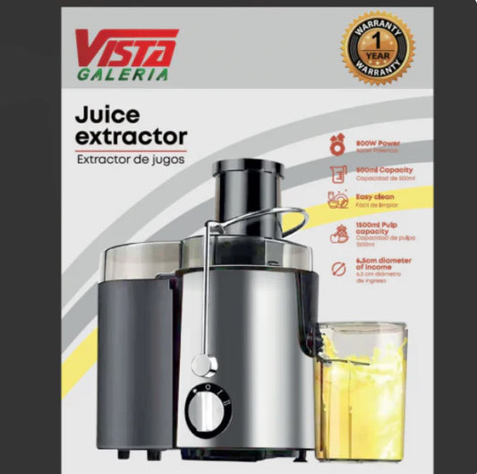 EXTRACTOR DE JUGO VISTA 800W
