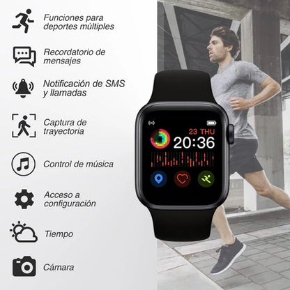 SMARTWATCH T500 NEGRO