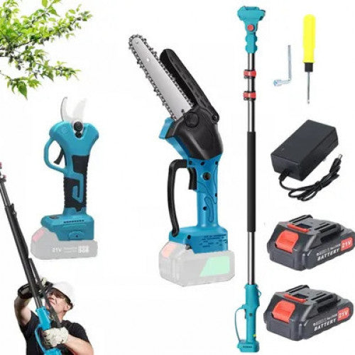 SET JARDINERO- CORTACESPED-TIJERA-MOTOSIERRA ( 3 PZ/ 2 BATERIAS DE 48V)