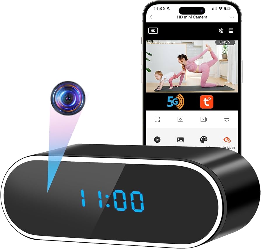 Mini Cámara Espía Reloj WiFi 1080P