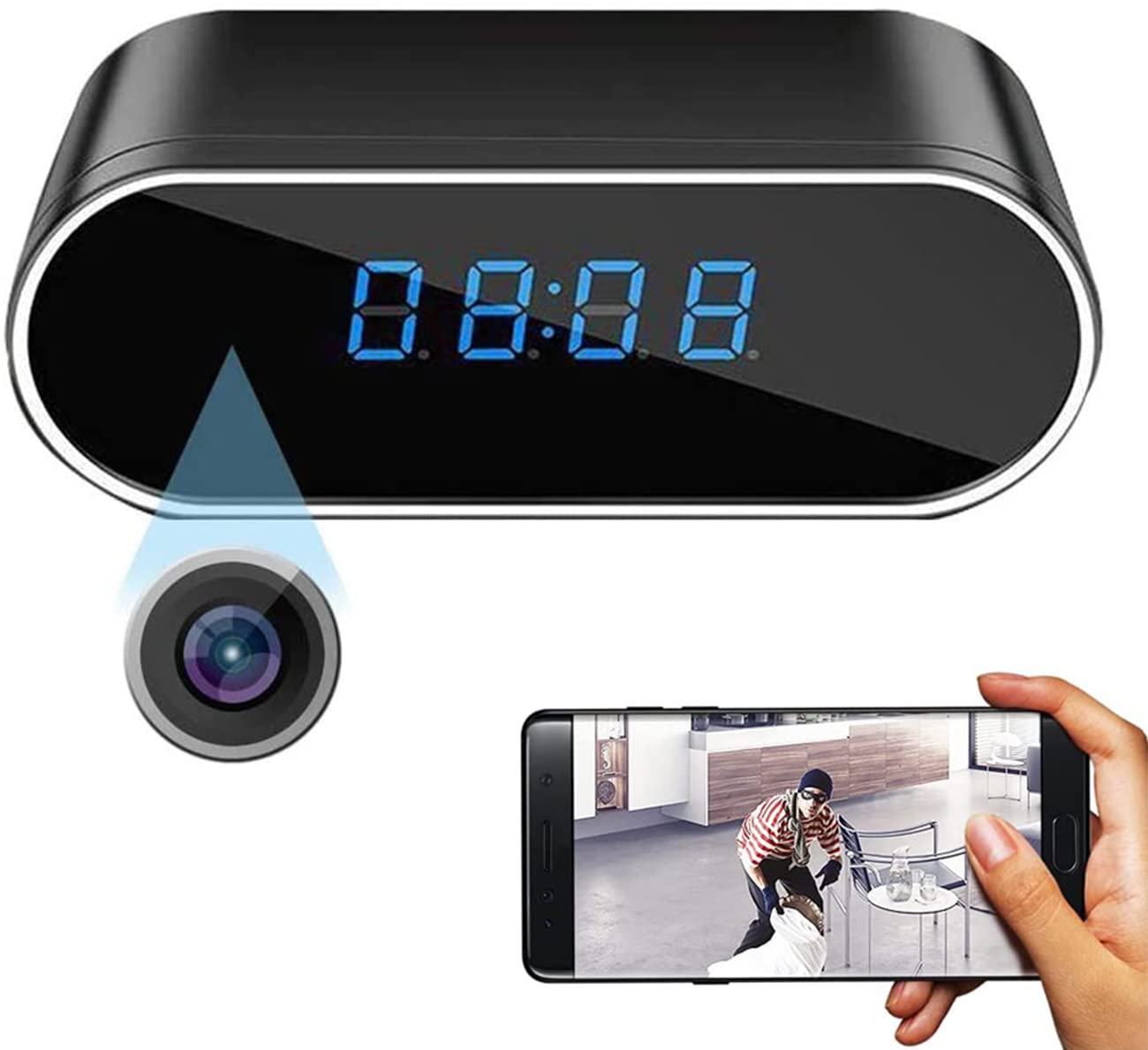 Mini Cámara Espía Reloj WiFi 1080P
