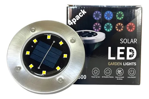 Set de 4 Luces LED para Jardín con Panel Solar SL-600